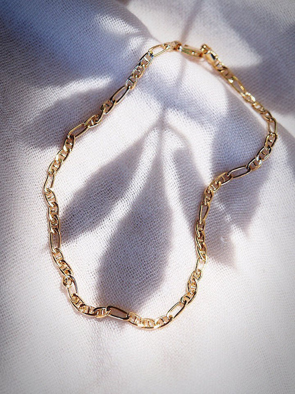 Anklets - Gold Figucci Chain Anklet - Makani - ke aloha jewelry