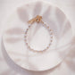 Gray Rice Pearl & Gold Bead Adjustable Bracelet - Gold Āhiahi