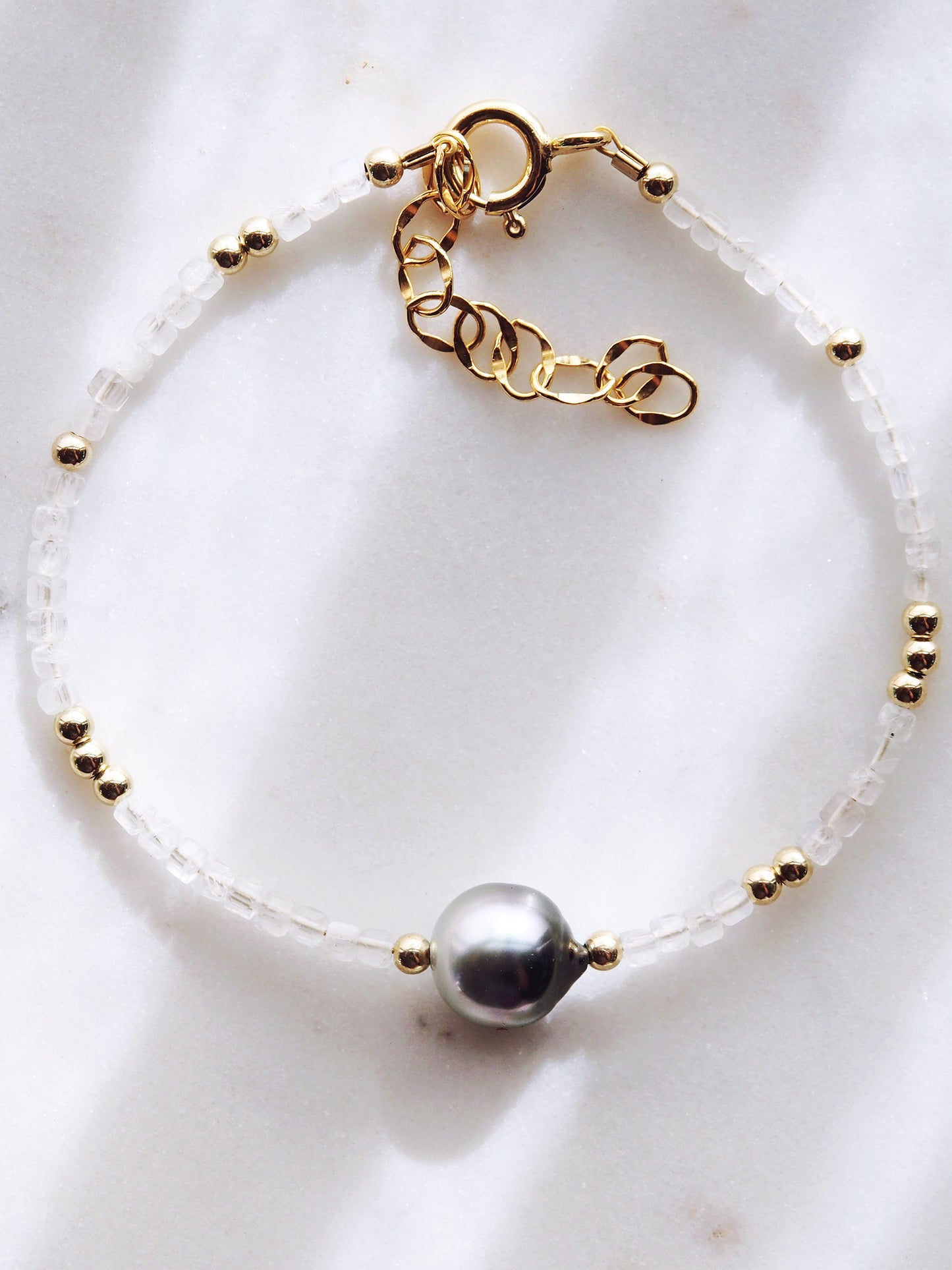 Tahitian Pearl and Gemstone Bracelet - Iolana