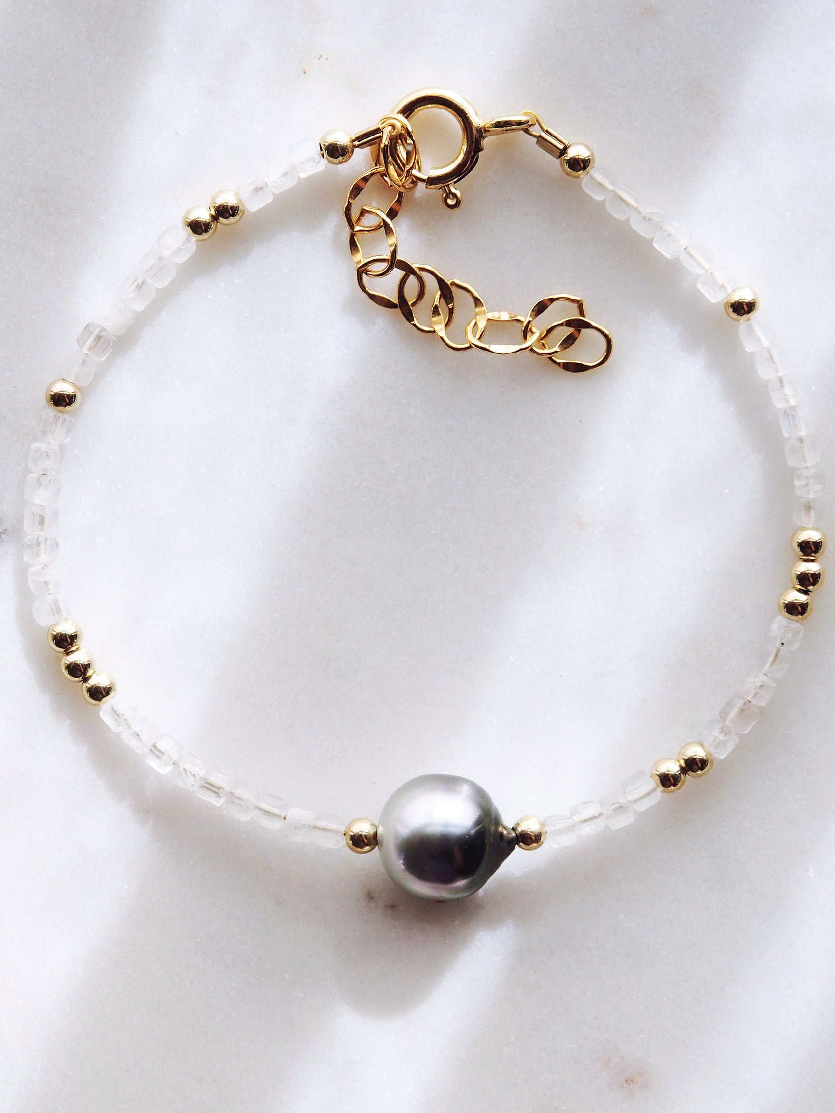Tahitian Pearl and Gemstone Bracelet - Iolana
