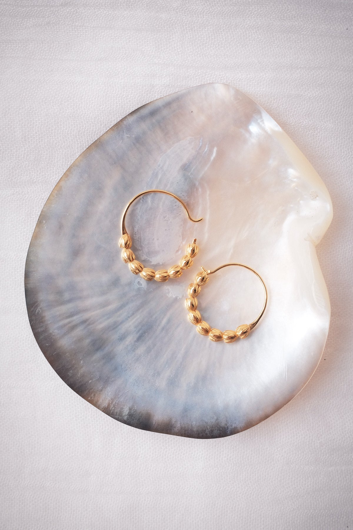 Pikake Lei Hoop Earrings - Niau