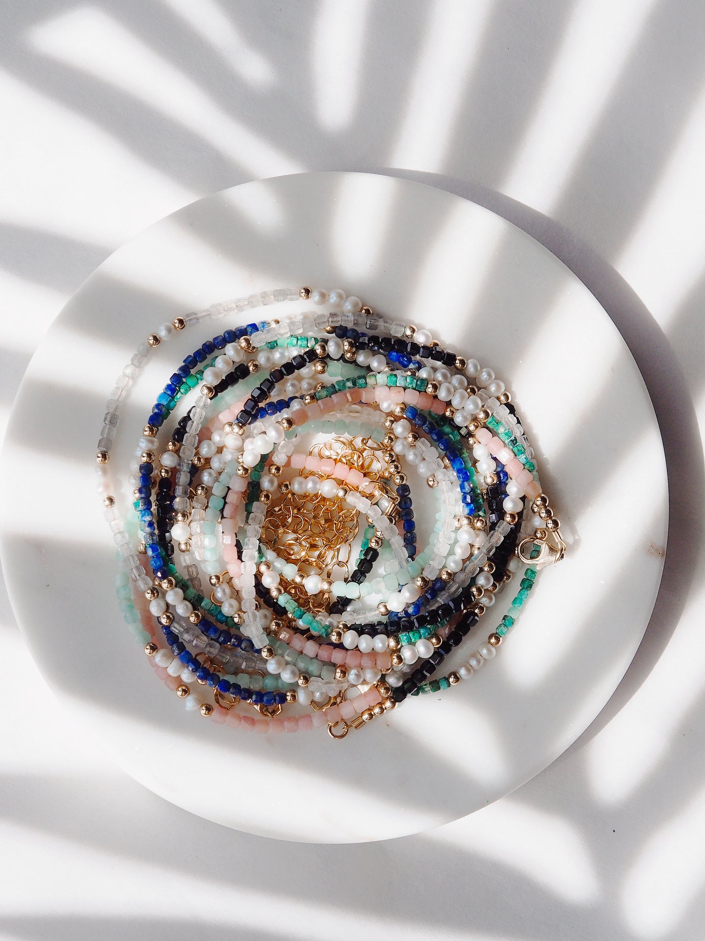 Gemstone and Pearl Necklace - Ke'ala