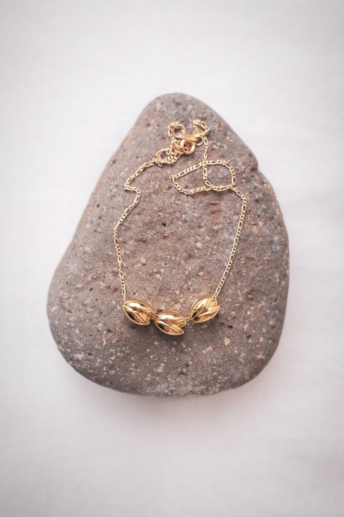 Triple Floating Gold Pikake Charm Necklace - Kālewa