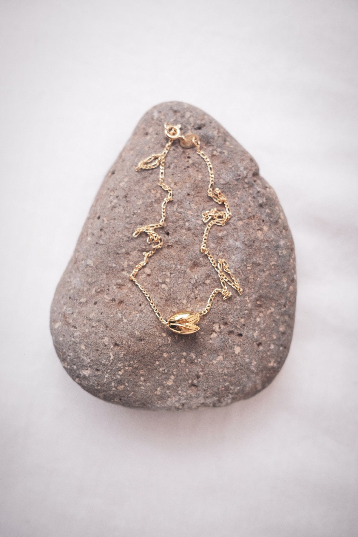 Floating Gold Pikake Charm Necklace - Lana