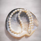 Mother of Pearl Pikake Beaded Necklace - Silver Lāhela