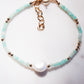 White Pearl and Gemstone Bracelet - Gold Haukea