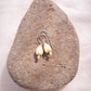Resin Pikake & Pearl Drop Earrings - Gold or Silver Kupuna