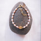 Pink Freshwater Pearl Bracelet with Gold Pikake Bead - Puakea