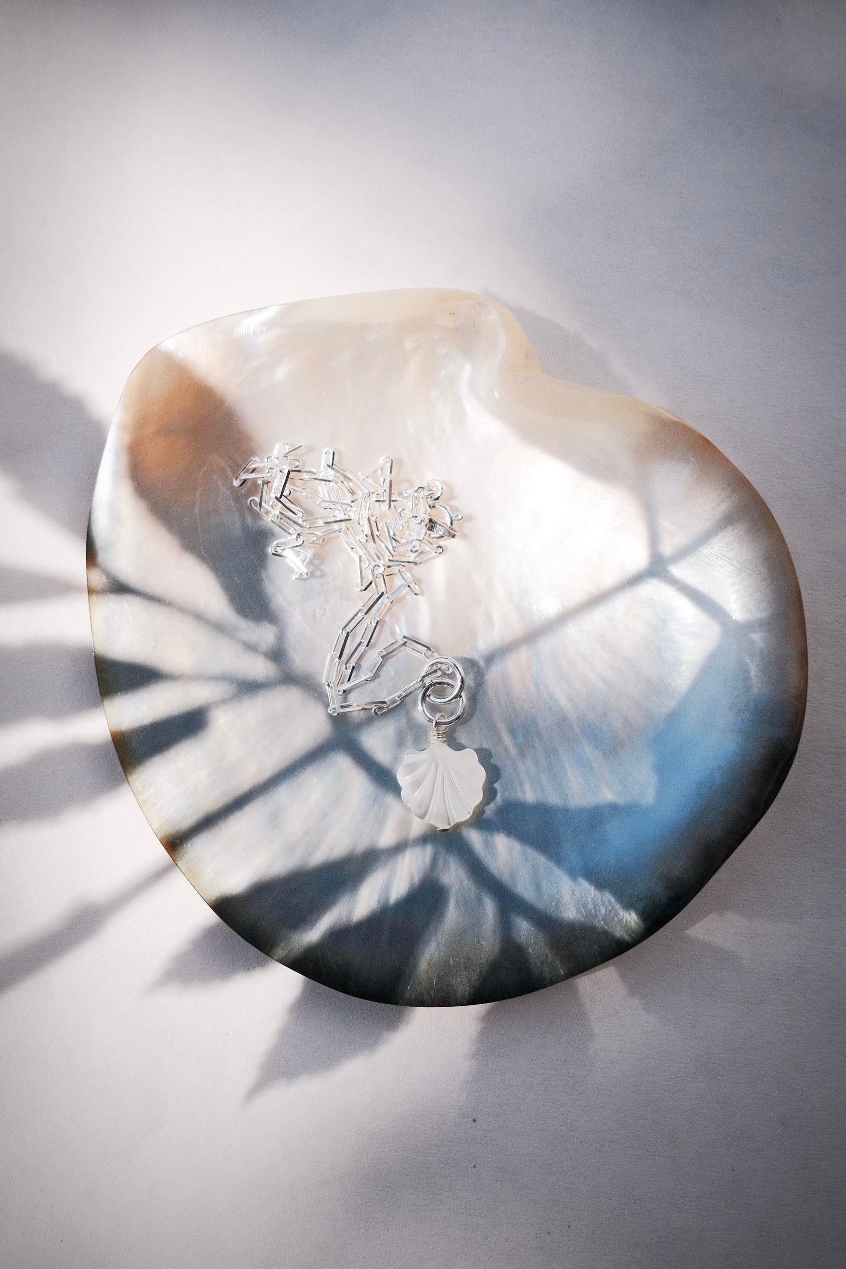 Silver Seashell Chain Necklace - Kainalu