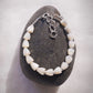 Mother of Pearl Pikake Beaded Bracelet - Silver Lāhela