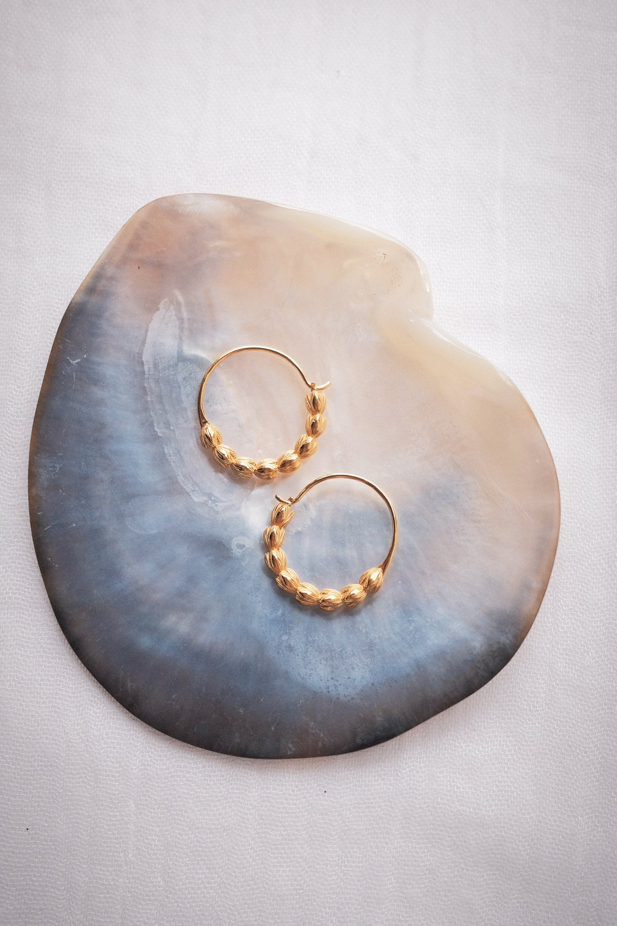 Pikake Lei Hoop Earrings - Niau