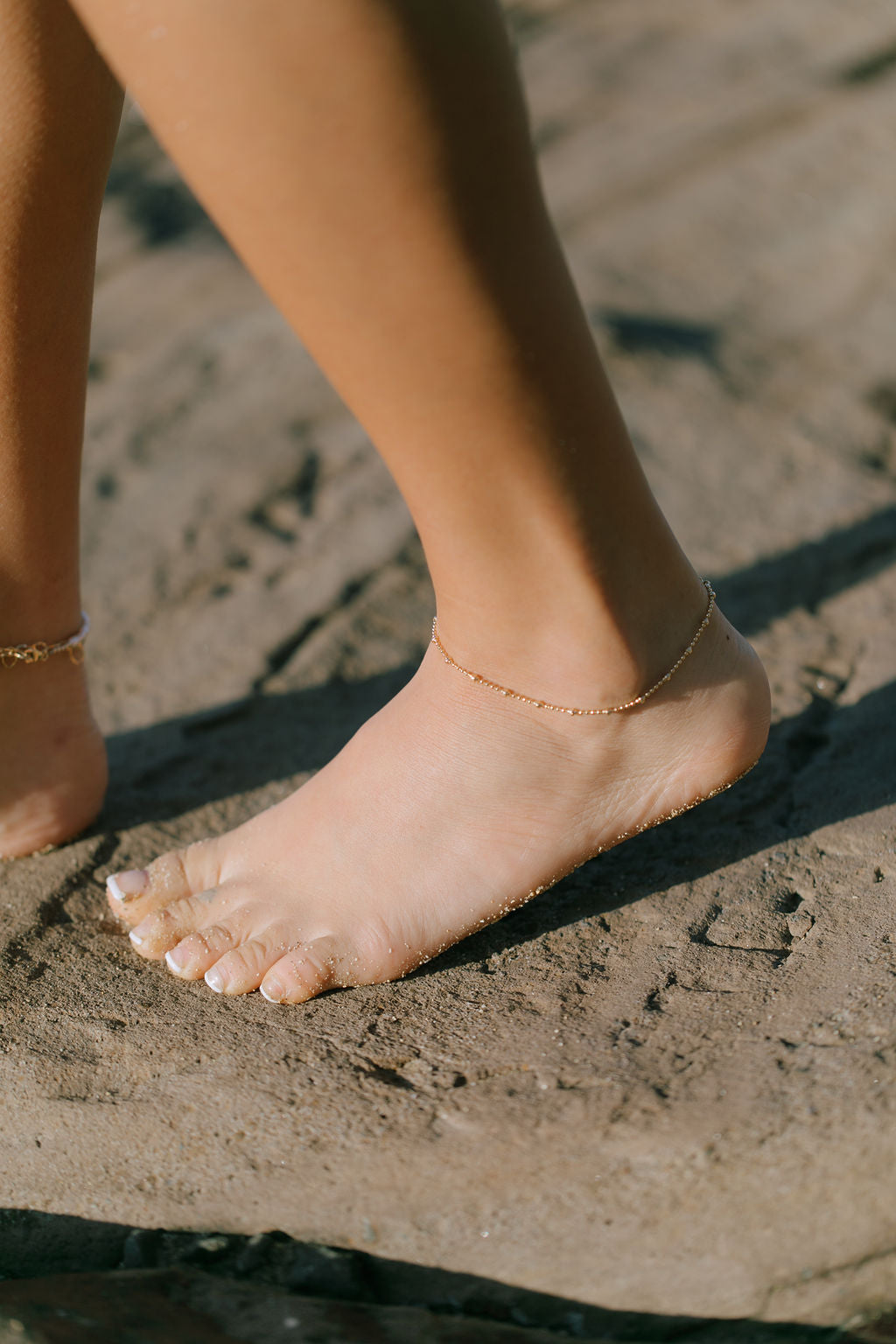 Gold Satellite Ball Chain Anklet - Kamalei
