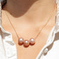 Triple Floating Pink Pearl Necklace - Lokalani