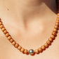 Tahitian Pearl Sandalwood Necklace - Roselani