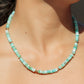 Peruvian Blue Opal Gold Necklace - Mana'olana