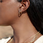 Mini Faceted Huggie Hoop Earrings - Akamai