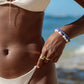 Sale - Stretchy Candy Gemstone and Pearl Bracelet - Momona
