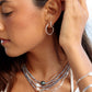 Baroque White Pearl Choker Necklace - Silver Kaimalie