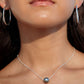 Silver Single Floating Tahitian Pearl Necklace - Miliani