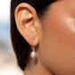 Pink Freshwater Pearl Silver Drop Earrings - Akala