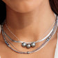 Silver Triple Floating Tahitian Pearl Necklace - Mililani