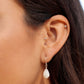 Simple Silver Pikake Earrings - Silver Kamakana