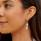 Silver Asymmetrical Shell & Pearl Earrings - Momi