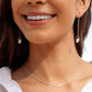 Silver Puka Shell Threader Earrings - Auali'i