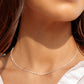 Sterling Silver Singapore Chain Necklace - Luana