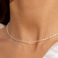 Sterling Silver Singapore Chain Necklace - Luana