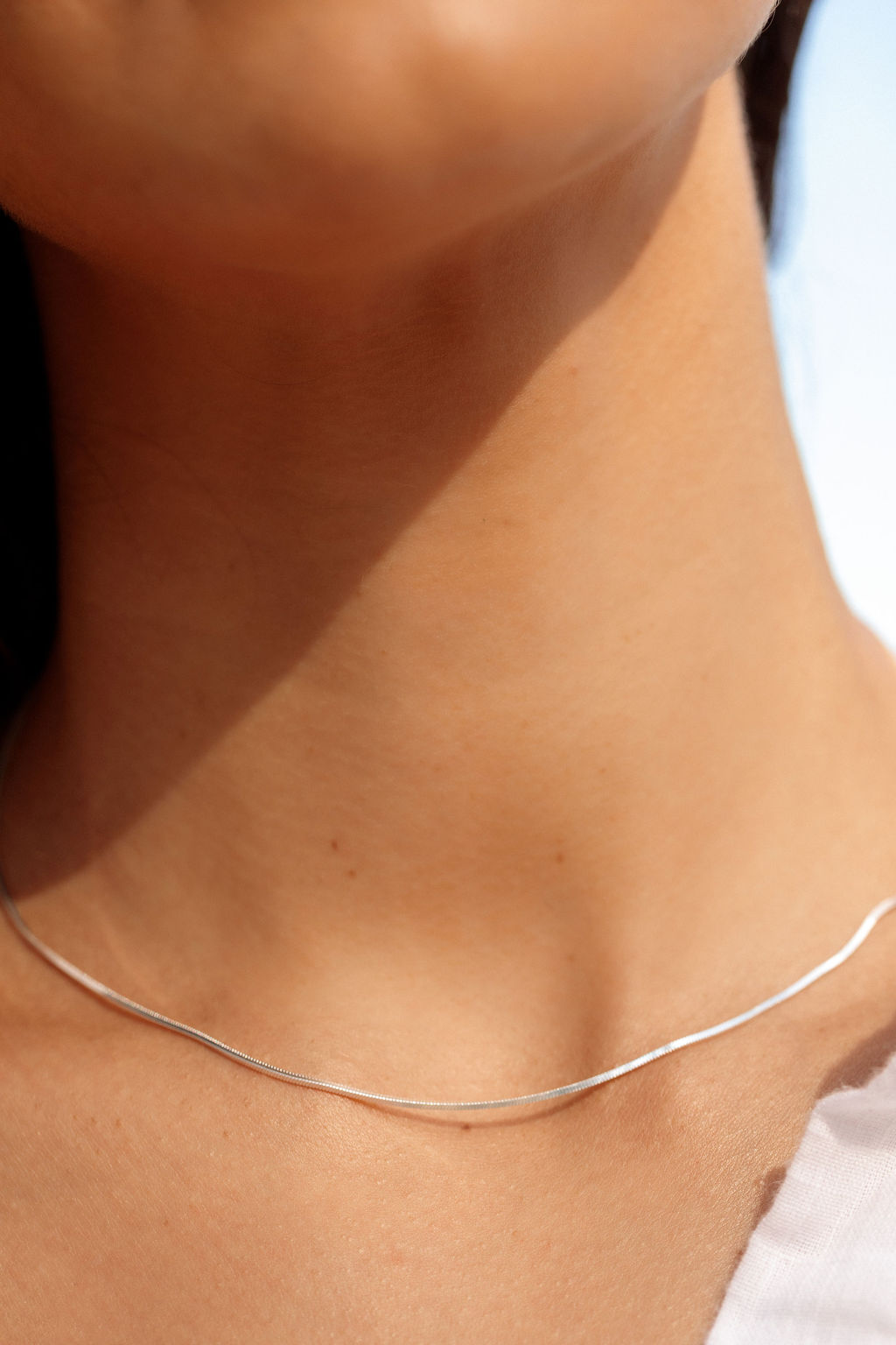 Mini Silver Herringbone Chain - Laka