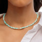 Peruvian Blue Opal Gold Necklace - Mana'olana