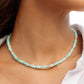 Peruvian Blue Opal Silver Necklace - Mana'olana