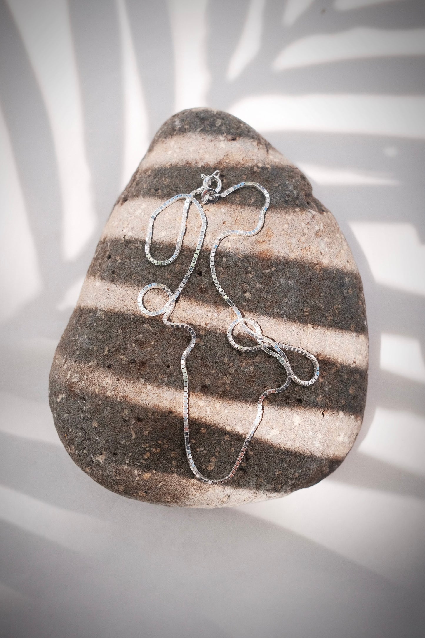 Basic Silver Box Chain Necklace - Iolani