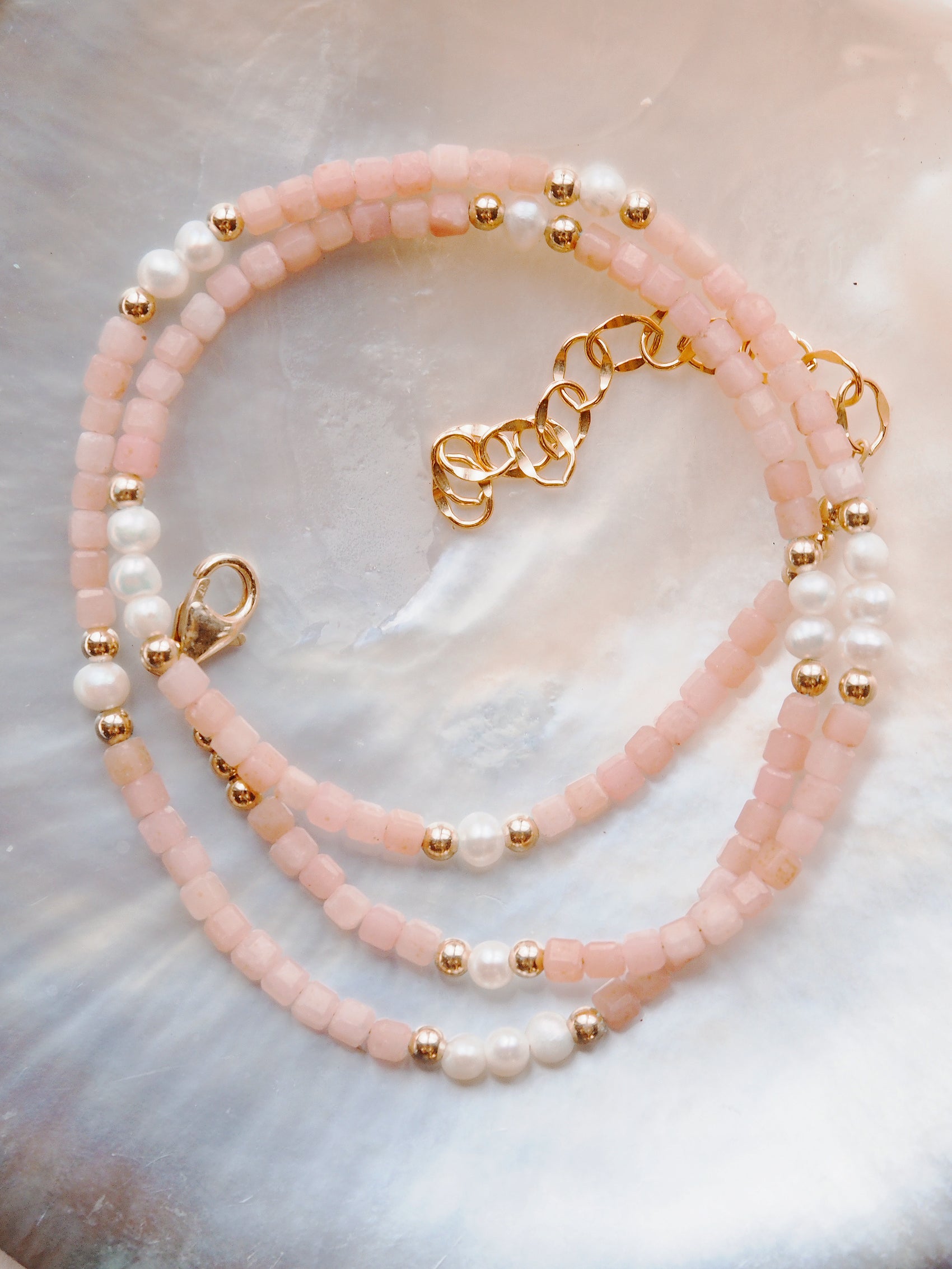 Gemstone and Pearl Necklace - Ke'ala