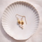 Gold Pikake & Pearl Dangle Earrings - Makamae