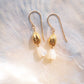 Mother of Pearl & Gold Pikake Dangle Earrings - Lāhela