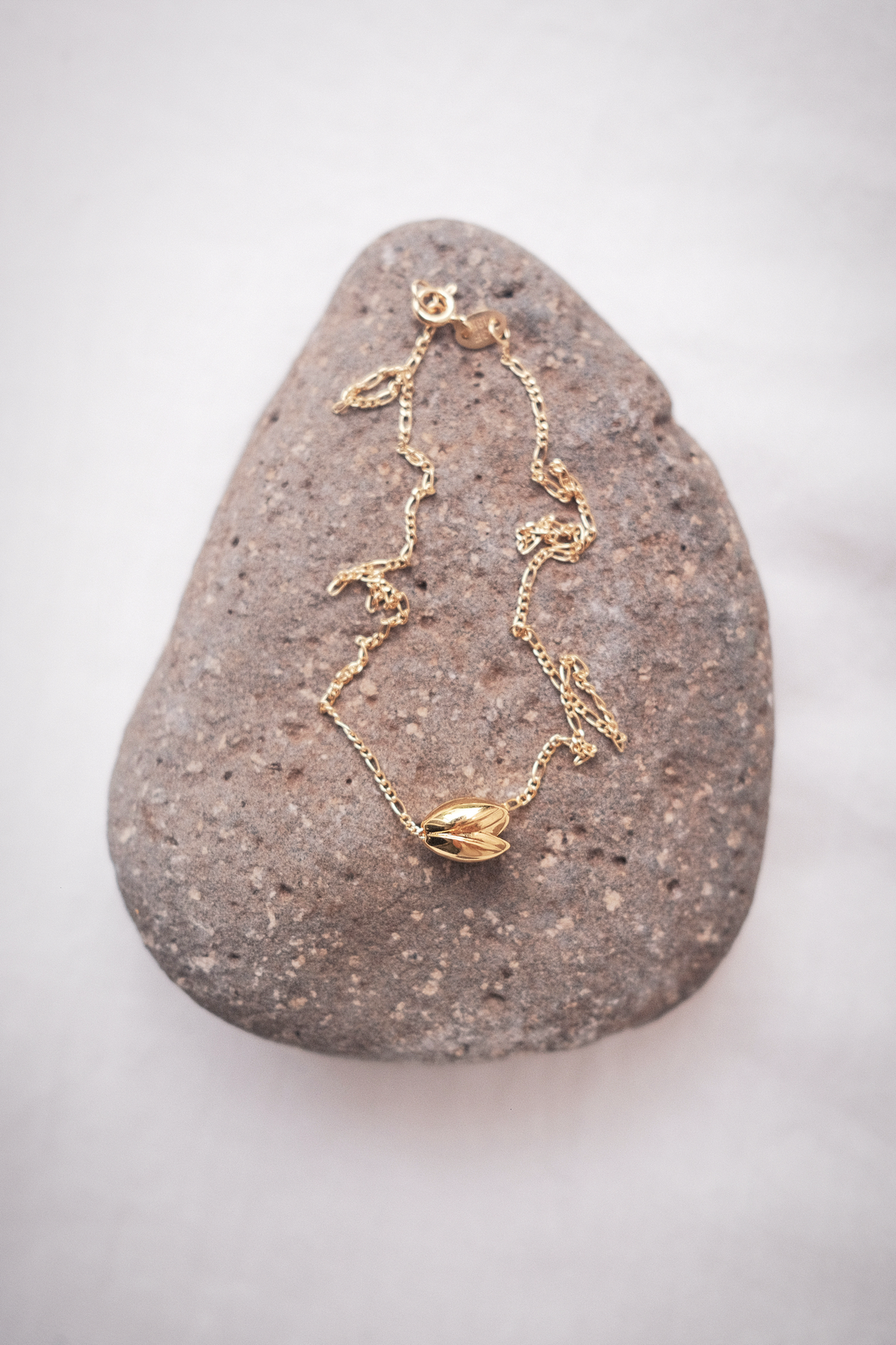 Floating Gold Pikake Charm Necklace - Lana