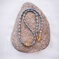 Peacock Freshwater Pearl Necklace with Gold Pikake Bead - Haʻihaʻi