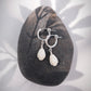 Sterling Silver Latch Pikake Hoop Earrings - Healani