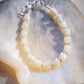 Mother of Pearl Pikake Beaded Bracelet - Silver Lāhela