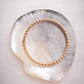 Gold Pikake Lei Hinged Bangle - Pualei