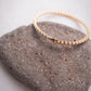 Gold Pikake Lei Hinged Bangle - Pualei