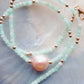 Pink Pearl and Gemstone Necklace - Gold Akala