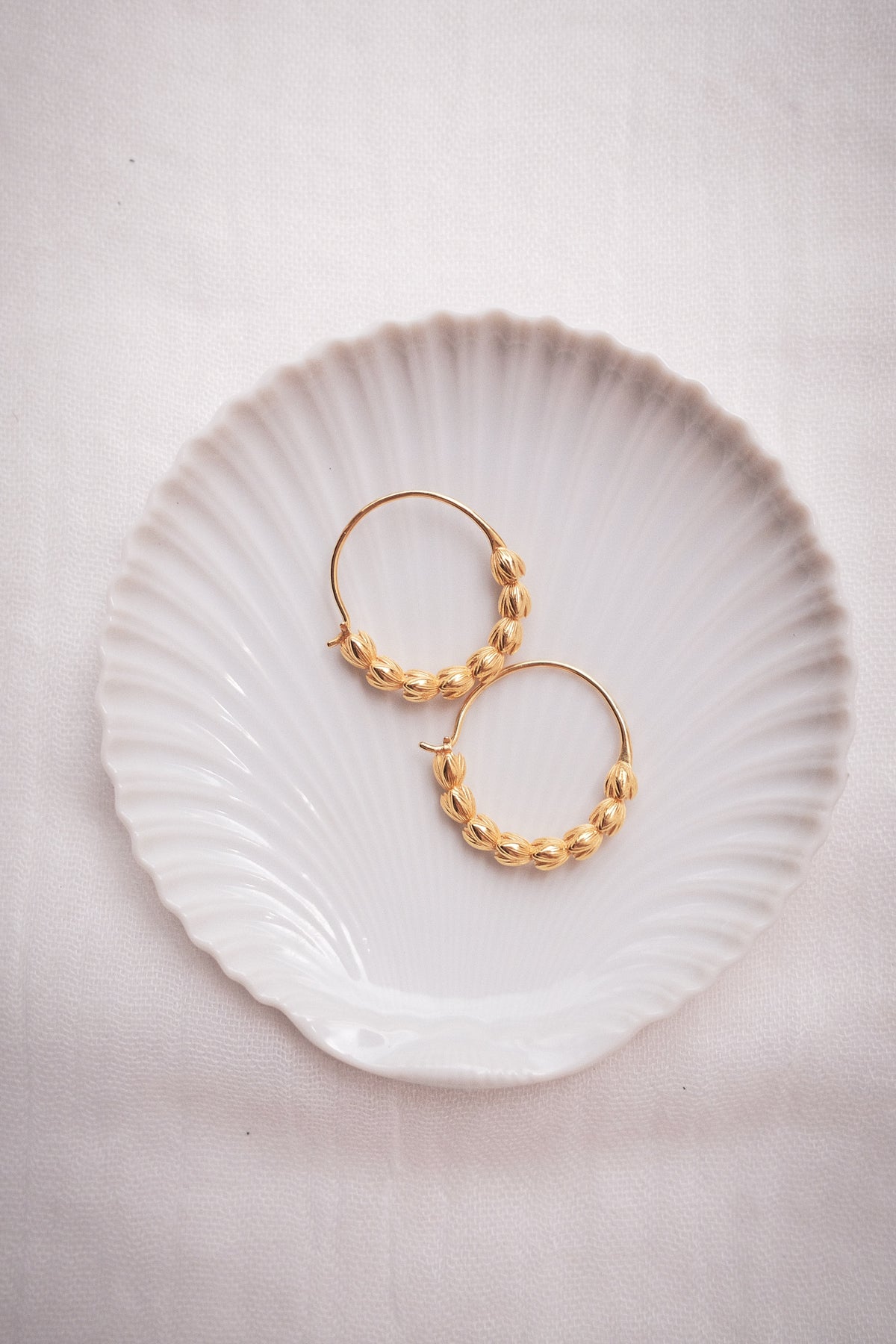 Pikake Lei Hoop Earrings - Niau