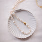 Luxe Baroque Pearl & Gold Pikake Necklace - Makamae