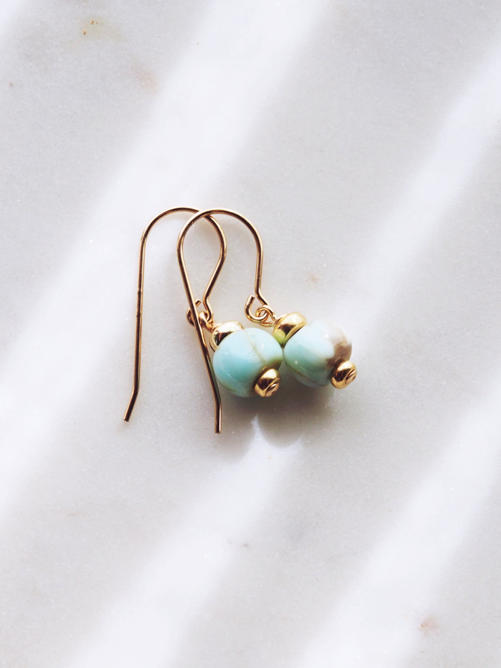 Gemstone Drop Earrings - Naia