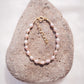 Pink Rice Pearl & Gold Bead Adjustable Bracelet - Gold Liko