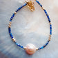 Pink Pearl and Gemstone Bracelet -  Gold Akala