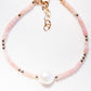 White Pearl and Gemstone Bracelet - Gold Haukea